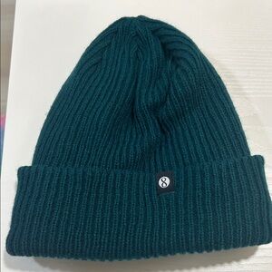 Layer 8 Teal Ribbed Knit Beanie